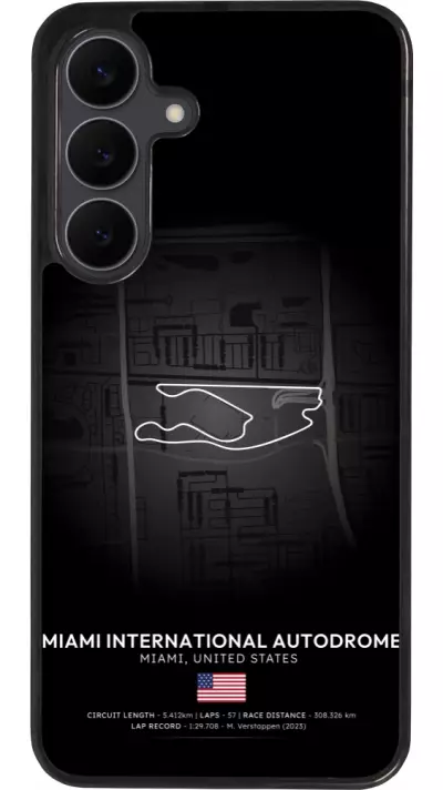 Samsung Galaxy S25 FE Case Hülle - Silikon schwarz F1 Track 2025 Miami