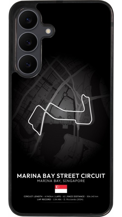 Coque Samsung Galaxy S25 FE - Silicone rigide noir F1 Track 2025 Singapore
