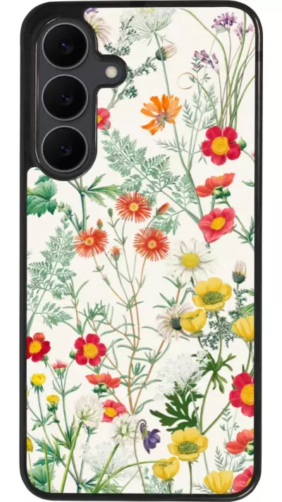 Samsung Galaxy S25 FE Case Hülle - Silikon schwarz Flora Botanical Wildlife
