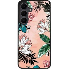 Samsung Galaxy S25 FE Case Hülle - Silikon schwarz Flowers Artprint