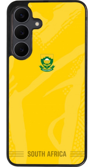 Coque Samsung Galaxy S25 FE - Silicone rigide noir Maillot de football Afrique du Sud 2026 personnalisable