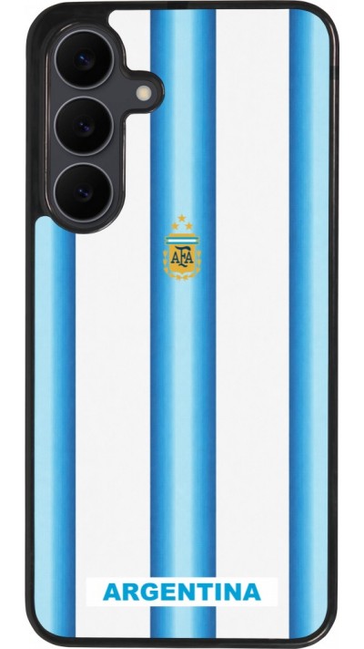 Samsung Galaxy S25 FE Case Hülle - Silikon schwarz Argentinien 2026 personalisierbares Fussballtrikot