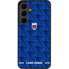 Coque Samsung Galaxy S25 FE - Silicone rigide noir Maillot de football Cap-Vert 2026 personnalisable
