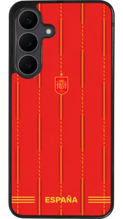 Coque Samsung Galaxy S25 FE - Silicone rigide noir Maillot de football Espagne 2026 personnalisable