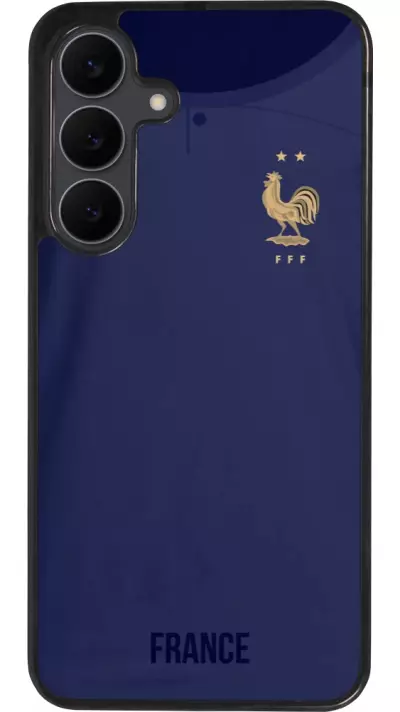 Samsung Galaxy S25 FE Case Hülle - Silikon schwarz Frankreich 2022 personalisierbares Fussballtrikot
