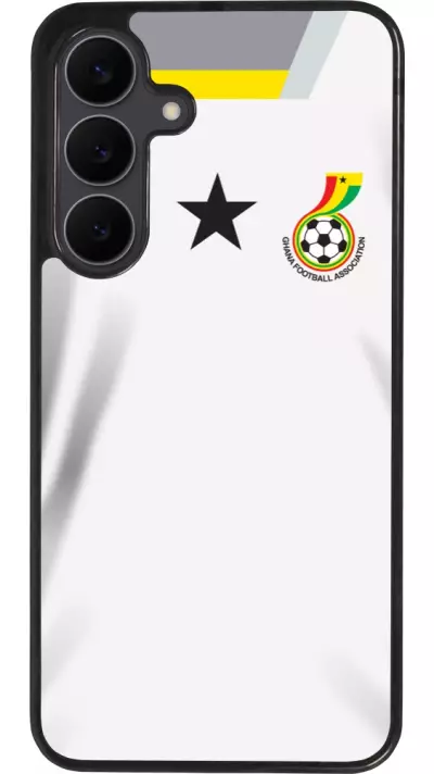 Samsung Galaxy S25 FE Case Hülle - Silikon schwarz Ghana 2022 personalisierbares Fussballtrikot