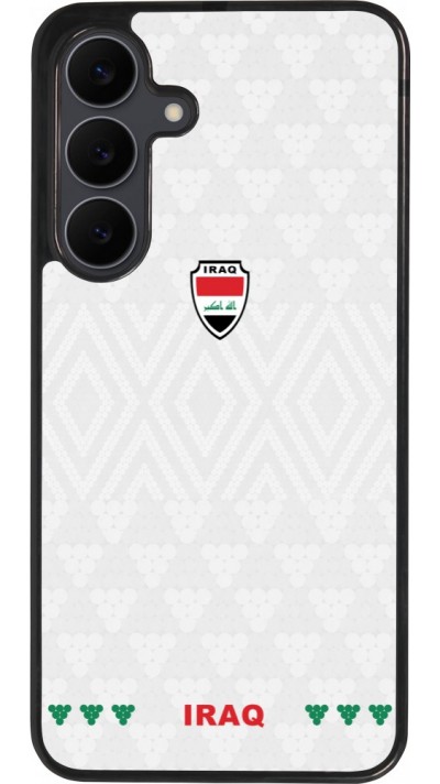 Samsung Galaxy S25 FE Case Hülle - Silikon schwarz Irak 2026 personalisierbares Fussballtrikot