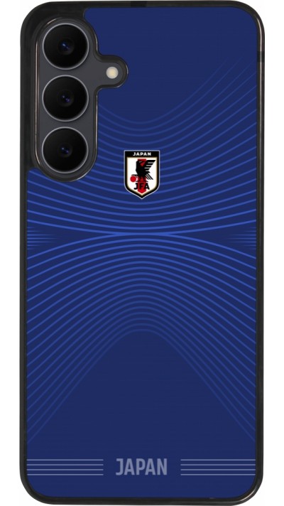 Coque Samsung Galaxy S25 FE - Silicone rigide noir Maillot de football Japon 2026 personnalisable