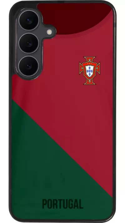 Samsung Galaxy S25 FE Case Hülle - Silikon schwarz Fussballtrikot Portugal2022