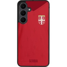 Samsung Galaxy S25 FE Case Hülle - Silikon schwarz Serbien 2022 personalisierbares Fussballtrikot