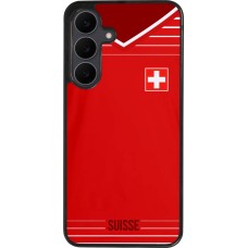 Samsung Galaxy S25 FE Case Hülle - Silikon schwarz Football shirt Switzerland 2022