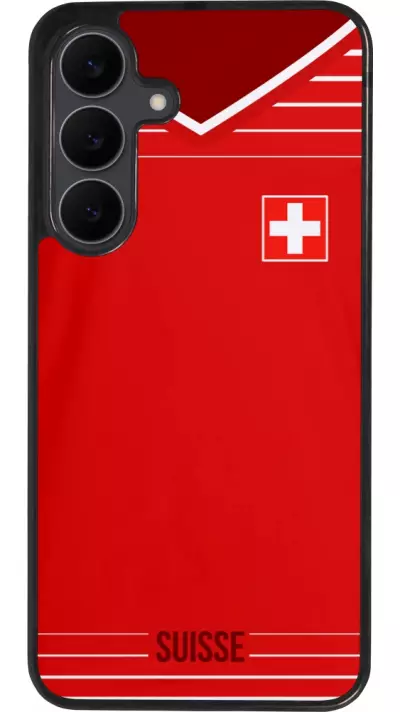 Samsung Galaxy S25 FE Case Hülle - Silikon schwarz Football shirt Switzerland 2022