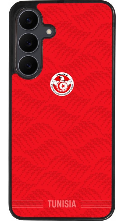 Samsung Galaxy S25 FE Case Hülle - Silikon schwarz Tunesien 2026 personalisierbares Fussballtrikot