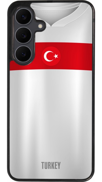 Coque Samsung Galaxy S25 FE - Silicone rigide noir Maillot de football Turquie personnalisable