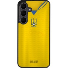 Coque Samsung Galaxy S25 FE - Silicone rigide noir Maillot de football Ukraine
