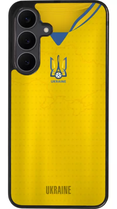Samsung Galaxy S25 FE Case Hülle - Silikon schwarz Fussballtrikot Ukraine