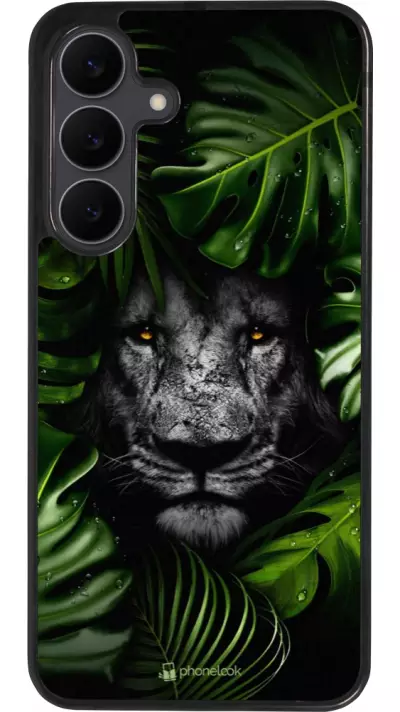 Samsung Galaxy S25 FE Case Hülle - Silikon schwarz Forest Lion
