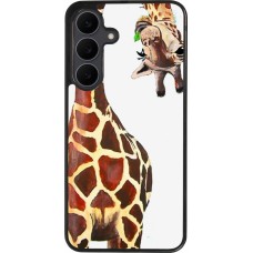 Samsung Galaxy S25 FE Case Hülle - Silikon schwarz Giraffe Fit