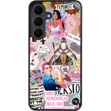 Samsung Galaxy S25 FE Case Hülle - Silikon schwarz Girl Power Collage