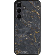 Samsung Galaxy S25 FE Case Hülle - Silikon schwarz Grey Gold Marble