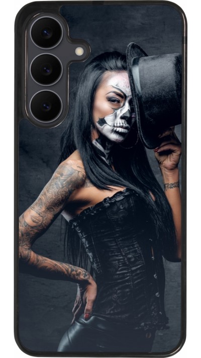 Samsung Galaxy S25 FE Case Hülle - Silikon schwarz Halloween 22 Tattooed Girl