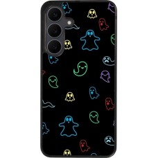 Samsung Galaxy S25 FE Case Hülle - Silikon schwarz Halloween 2024 colorful ghosts
