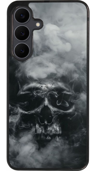 Samsung Galaxy S25 FE Case Hülle - Silikon schwarz Halloween 2024 smoky skull