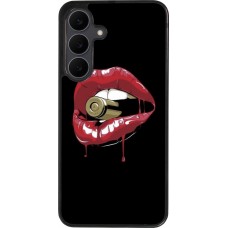 Samsung Galaxy S25 FE Case Hülle - Silikon schwarz Lips bullet