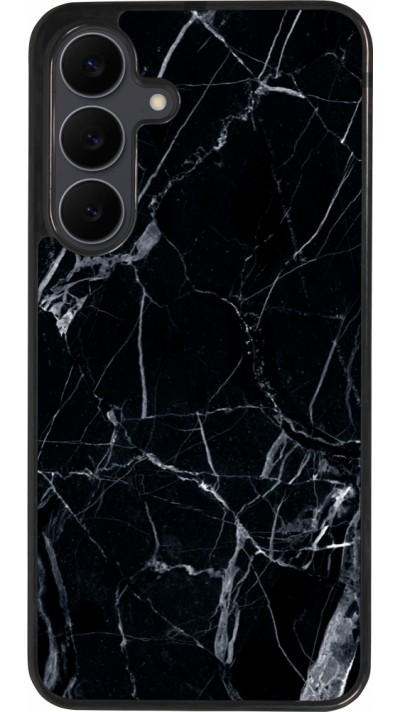 Samsung Galaxy S25 FE Case Hülle - Silikon schwarz Marble Black 01