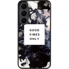 Samsung Galaxy S25 FE Case Hülle - Silikon schwarz Marble Good Vibes Only