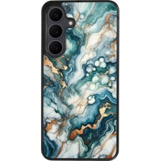 Samsung Galaxy S25 FE Case Hülle - Silikon schwarz Grüner Blauer Goldener Marmor