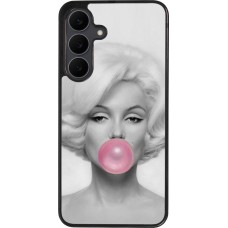 Samsung Galaxy S25 FE Case Hülle - Silikon schwarz Marilyn Bubble
