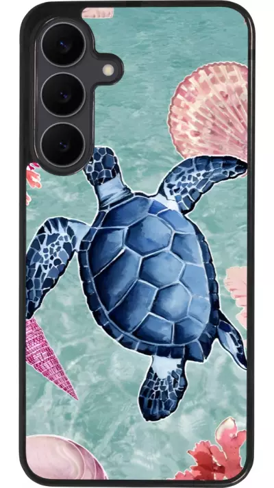Coque Samsung Galaxy S25 FE - Silicone rigide noir Preppy Turtle