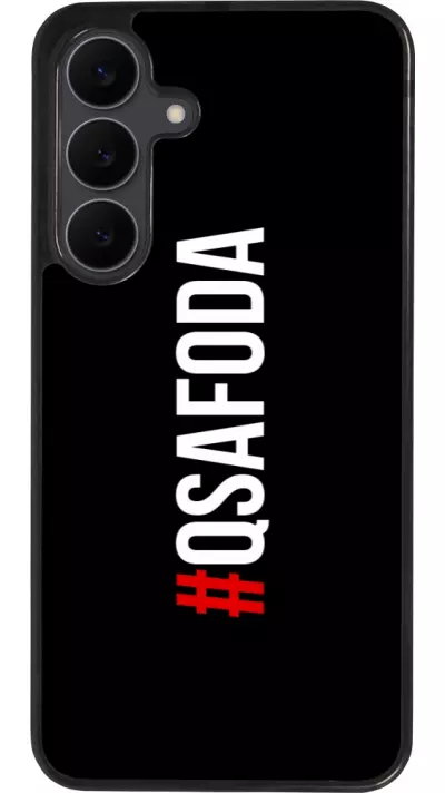 Coque Samsung Galaxy S25 FE - Silicone rigide noir Qsafoda 1