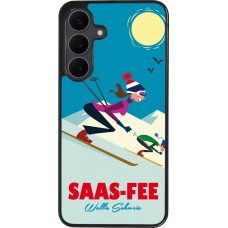 Samsung Galaxy S25 FE Case Hülle - Silikon schwarz Saas-Fee Ski Downhill