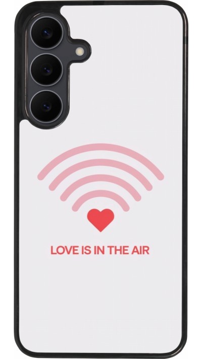 Samsung Galaxy S25 FE Case Hülle - Silikon schwarz Saint Valentines Day 26 Love is in the air