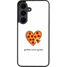Samsung Galaxy S25 FE Case Hülle - Silikon schwarz Saint Valentines Day 26 You have my pizza heart