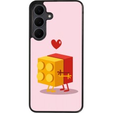 Samsung Galaxy S25 FE Case Hülle - Silikon schwarz Saint Valentines Day 26 Puzzle