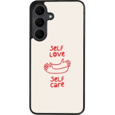 Samsung Galaxy S25 FE Case Hülle - Silikon schwarz Saint Valentines Day 26 Self love self care