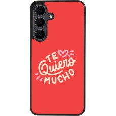 Samsung Galaxy S25 FE Case Hülle - Silikon schwarz Saint Valentines Day 26 Te quiero mucho