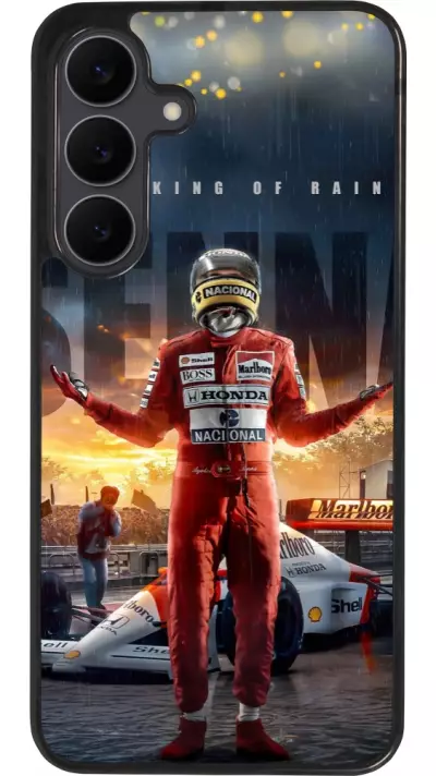 Coque Samsung Galaxy S25 FE - Silicone rigide noir Senna The King of Rain
