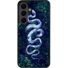 Samsung Galaxy S25 FE Case Hülle - Silikon schwarz Snake Blue Anaconda