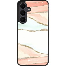 Samsung Galaxy S25 FE Case Hülle - Silikon schwarz Shimmering Orange