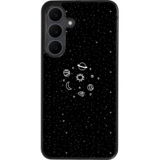 Samsung Galaxy S25 FE Case Hülle - Silikon schwarz Space Doodle