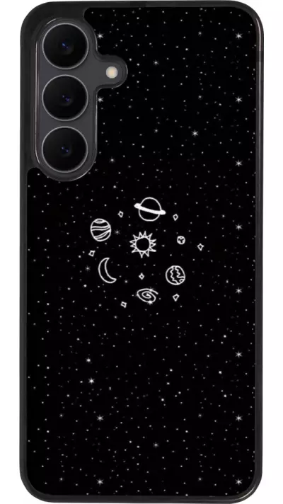 Coque Samsung Galaxy S25 FE - Silicone rigide noir Space Doodle