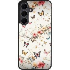 Samsung Galaxy S25 FE Case Hülle - Silikon schwarz Frühling 25 Leichte Schmetterlinge