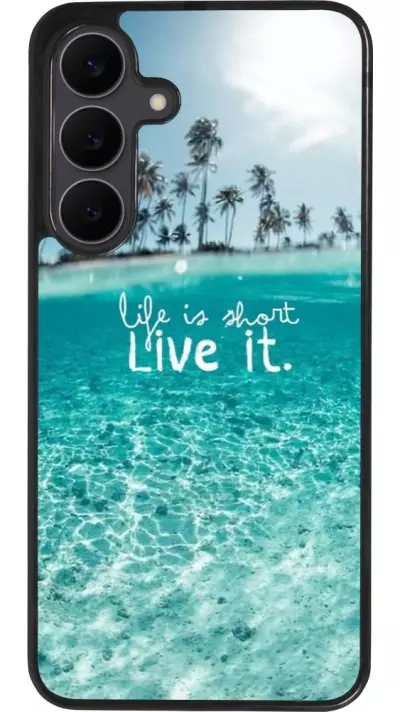 Coque Samsung Galaxy S25 FE - Silicone rigide noir Summer 18 24
