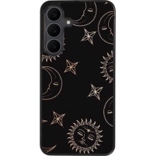 Samsung Galaxy S25 FE Case Hülle - Silikon schwarz Suns and Moons