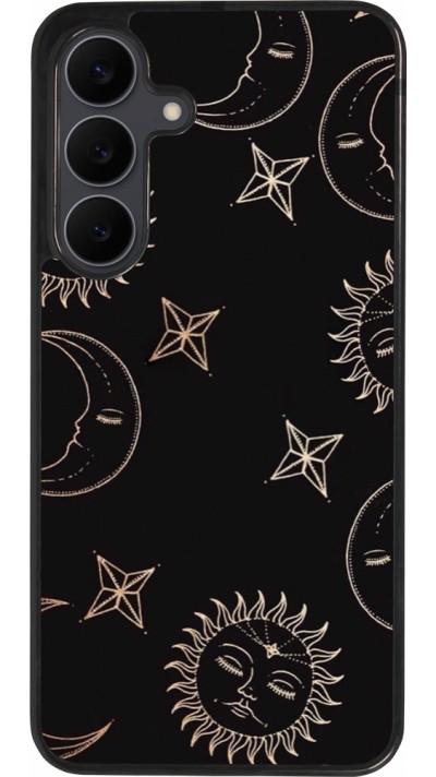 Samsung Galaxy S25 FE Case Hülle - Silikon schwarz Suns and Moons