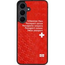 Coque Samsung Galaxy S25 FE - Silicone rigide noir Swiss Passport